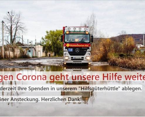 Auch in Zeiten von Corona hilft DHHN und führt Hilfstransporte durch